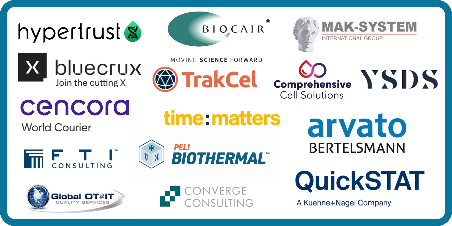 5th Supply Chain & Logistics for Cell Therapies Summit Partner Logos